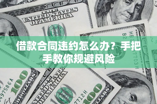 武汉借款合同违约怎么办？手把手教你规避风险