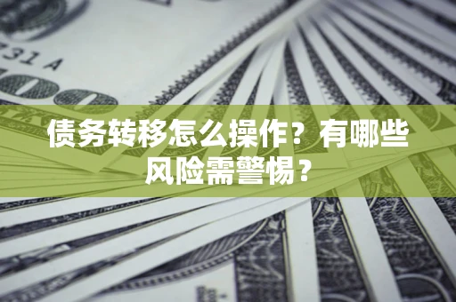 武汉债务转移怎么操作？有哪些风险需警惕？