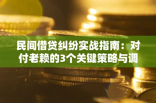 武汉民间借贷纠纷实战指南：对付老赖的3个关键策略与调解盲区解析