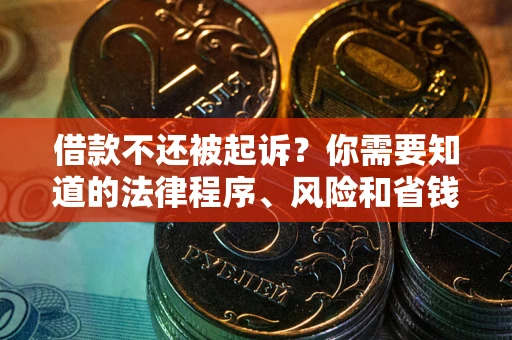 武汉借款不还被起诉？你需要知道的法律程序、风险和省钱技巧