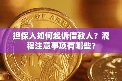 武汉担保人如何起诉借款人？流程注意事项有哪些？