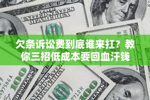武汉欠条诉讼费到底谁来扛？教你三招低成本要回血汗钱
